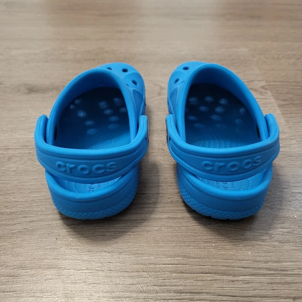 Crocs Baya Clog Blue Kids Size 7 Slip On Water Shoes Comfort Sandals Lightweight